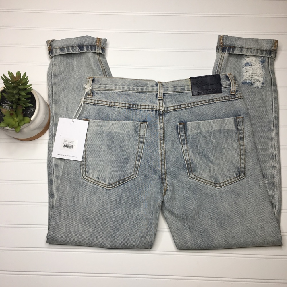 One Teaspoon Distressed Awesome Baggies Jeans - Picture 2 of 8